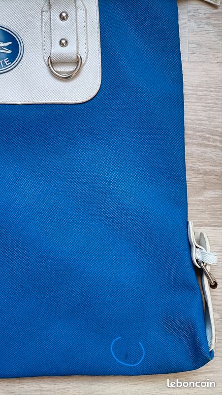 Sac Lacoste femme bleu vintage (image 10)