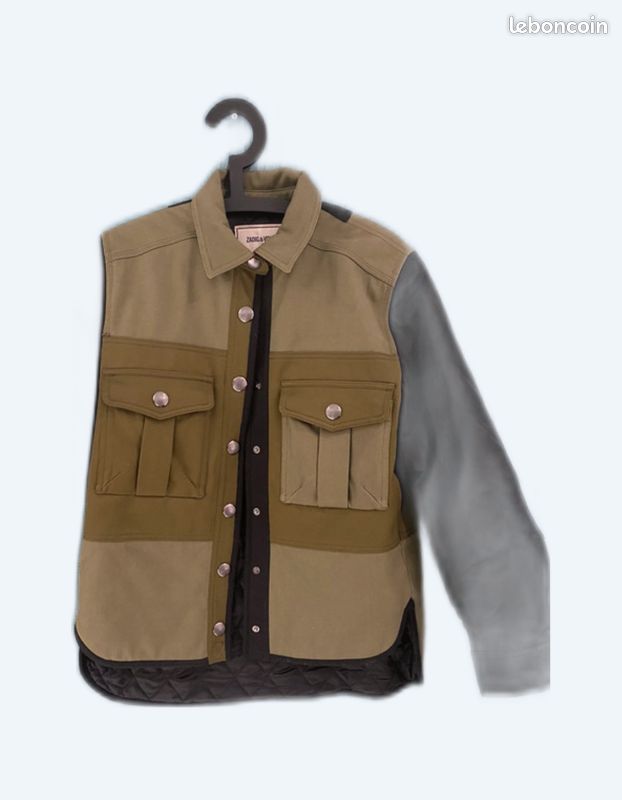 Veste kaki style militaire Zadig Vêtements