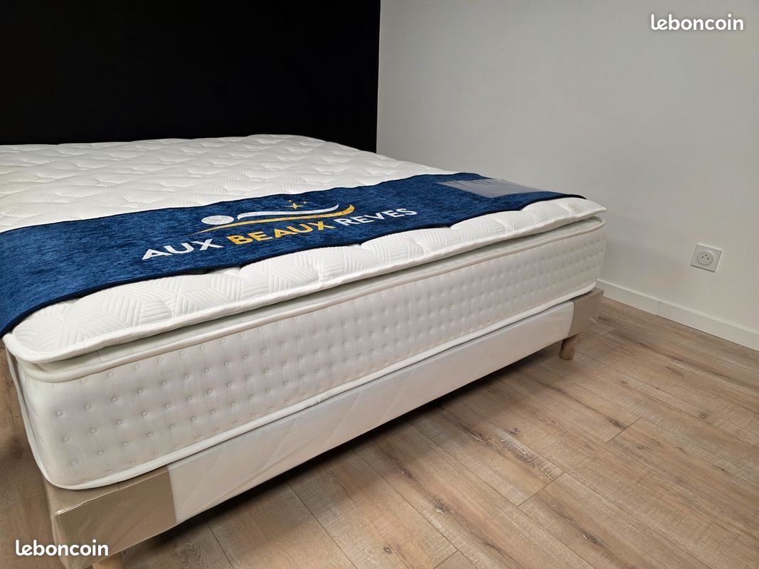 Destockage matelas sommier pieds. Livraison gratuite. Paiement 4x (image 3)
