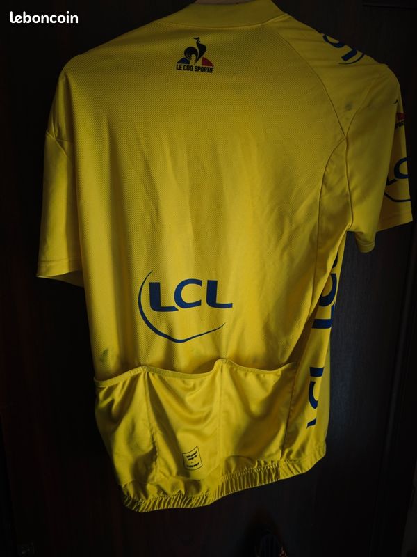 Maillot Cyclisme Le Coq Sportif – Tour De France – Jaune – Taille L – Occasion
