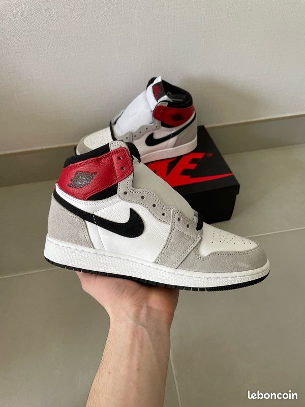 Nike Air Jordan High Light Smoke Grey Femme Couleur Gris Blanc