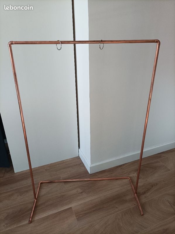 Panneau de bienvenue plexiglas sur structure cuivrée (image 1)