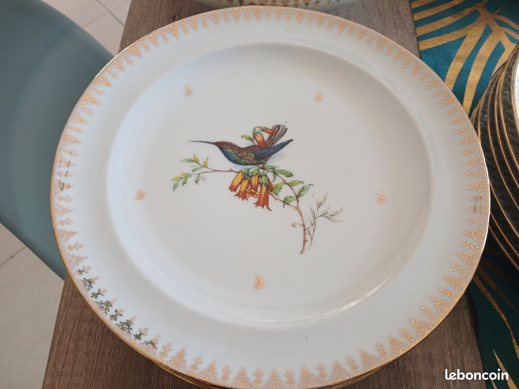 Service complet Porcelaine de Limoges véritable 48 pièces G.D.A Gerard Duffraisseix Abbot (image 3)