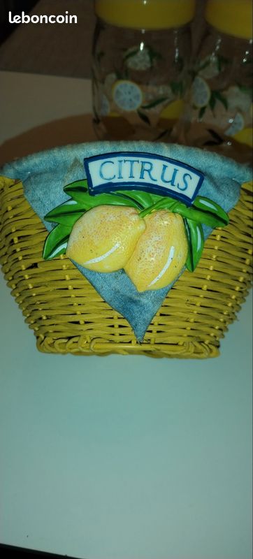 Pots en verres citons et panier (image 6)