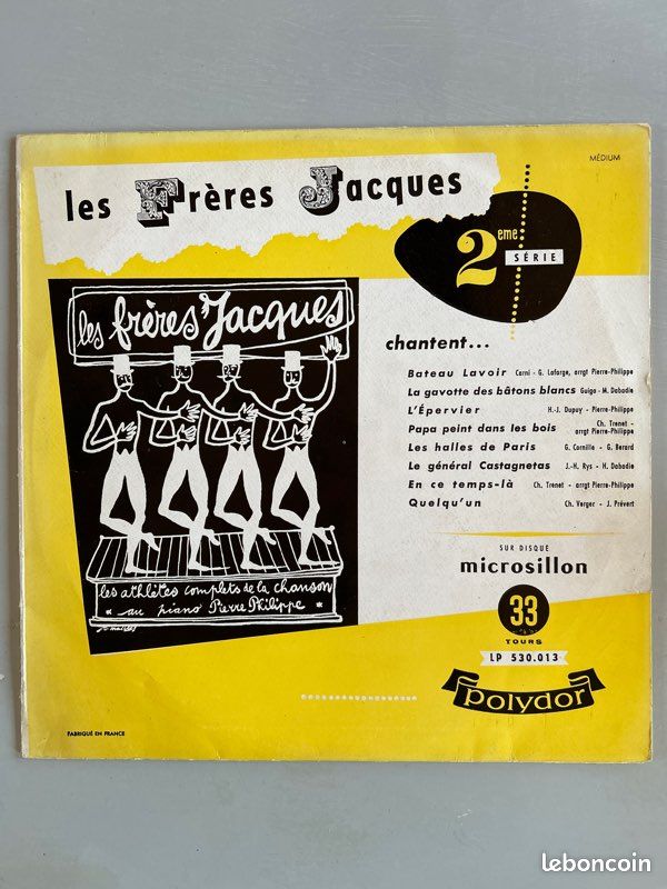 Vinyle Les Frères Jacques – Récital N° 2 - 2eme Série (image 1)