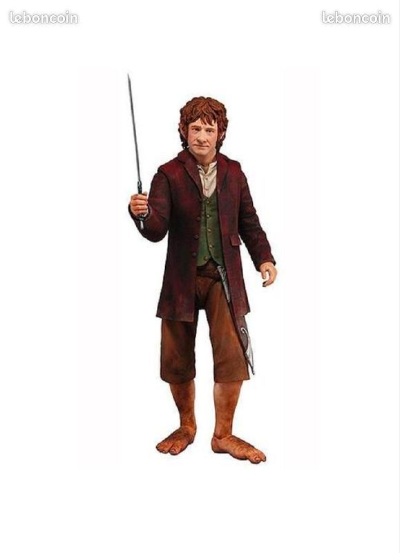 Sculpture Bilbo Sacquet - Le Hobbit - Collection Noble En Bronze (État Impeccable)