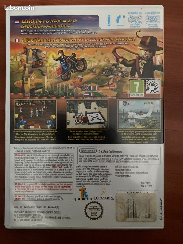 Indiana jones 2 lego jeu wii (image 2)