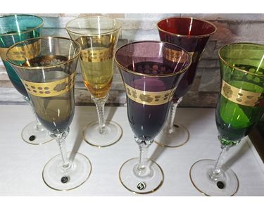 OGO LIVING - Lot De 6 Flûtes NEO 20 Cl En Cristallin - Brillance Et Élégance Incomparables