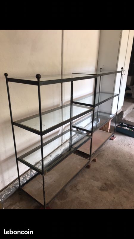 Etagères en Fer/Verre (image 1)