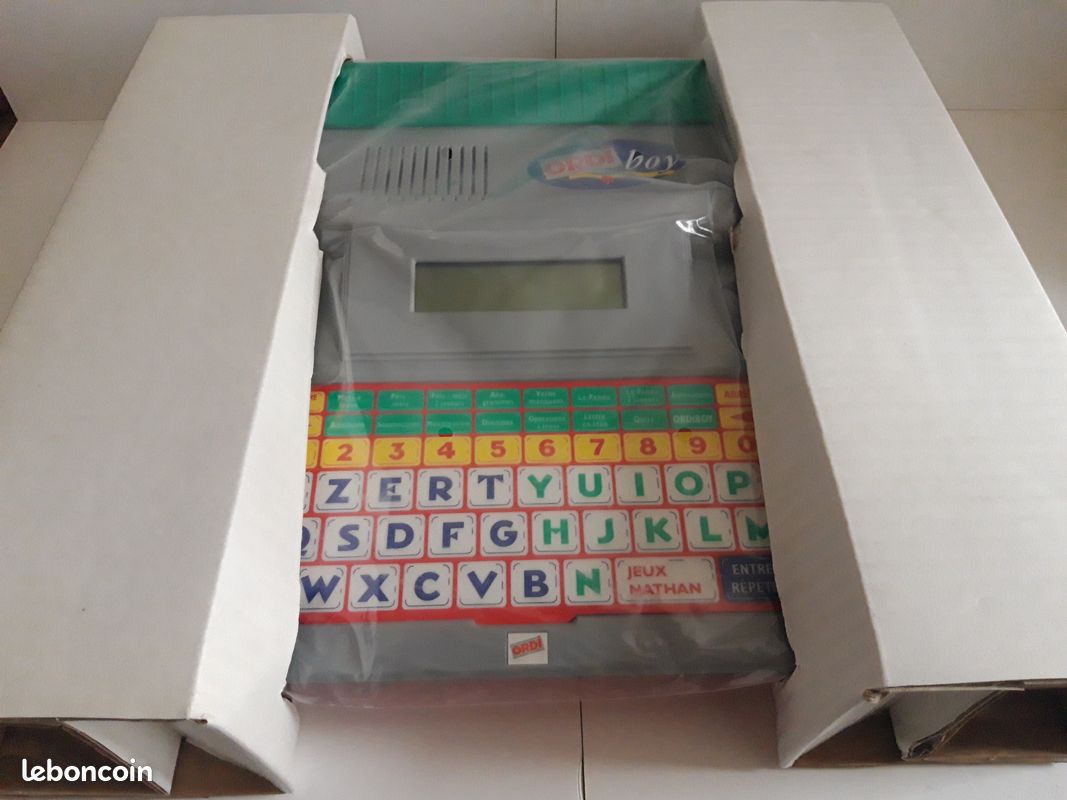 Jeu électronique Vintage Ordinathan – Nathan – Avec Fiches Et Sacoche – Fonctionne