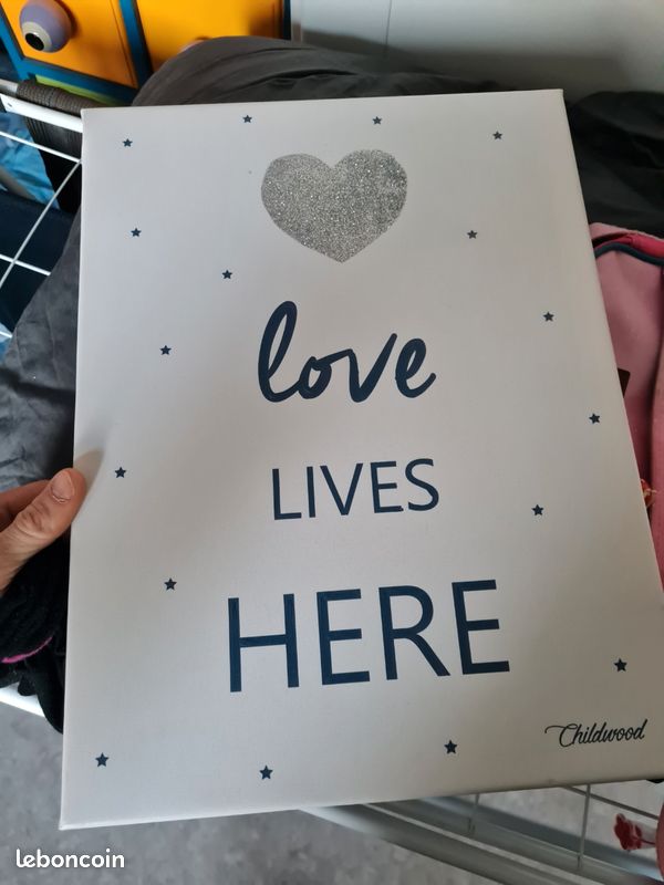 Tableau toile LOVE 45x65cm - Décoration