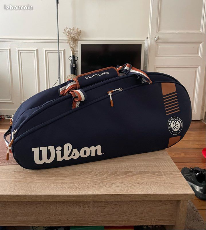 Wilson Rak Pak WRZ618100 Sac de padel unisexe pour 6 raquettes Rouge/noir