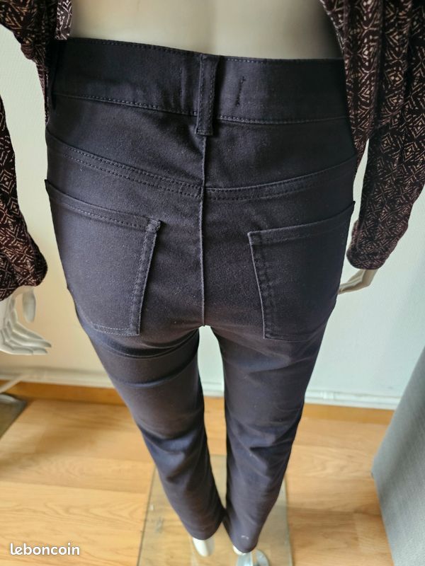 Jean skinny taille moyenne bleu en coton bio Ines Only | 3 SUISSES