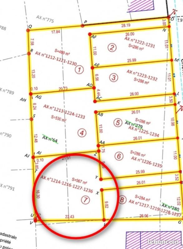 Terrain 567 m² Blain · 99 225 €