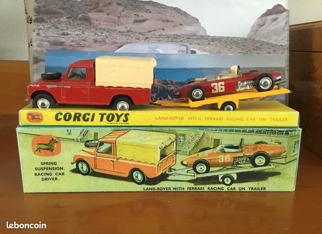 Coffret Corgi Gift Set 19 – Rover 3500 SD1 Police + Hélico Jet Ranger – 1/36 – 1987