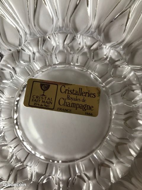 Cristallerie royales de Champagne Dessous de plat (image 3)