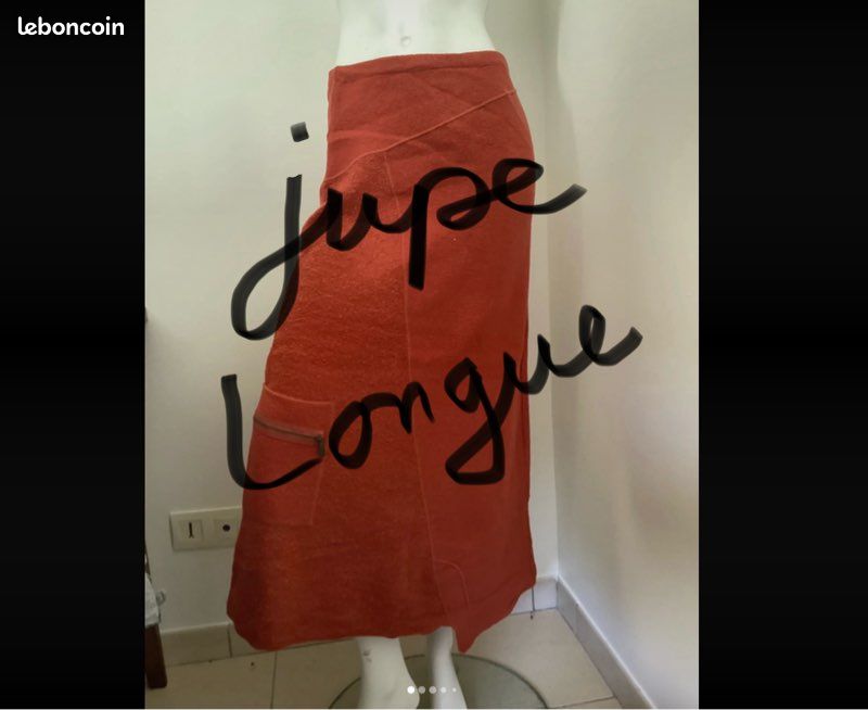 Jupe Longue Noire Taille 36 – Occasion En Très Bon état