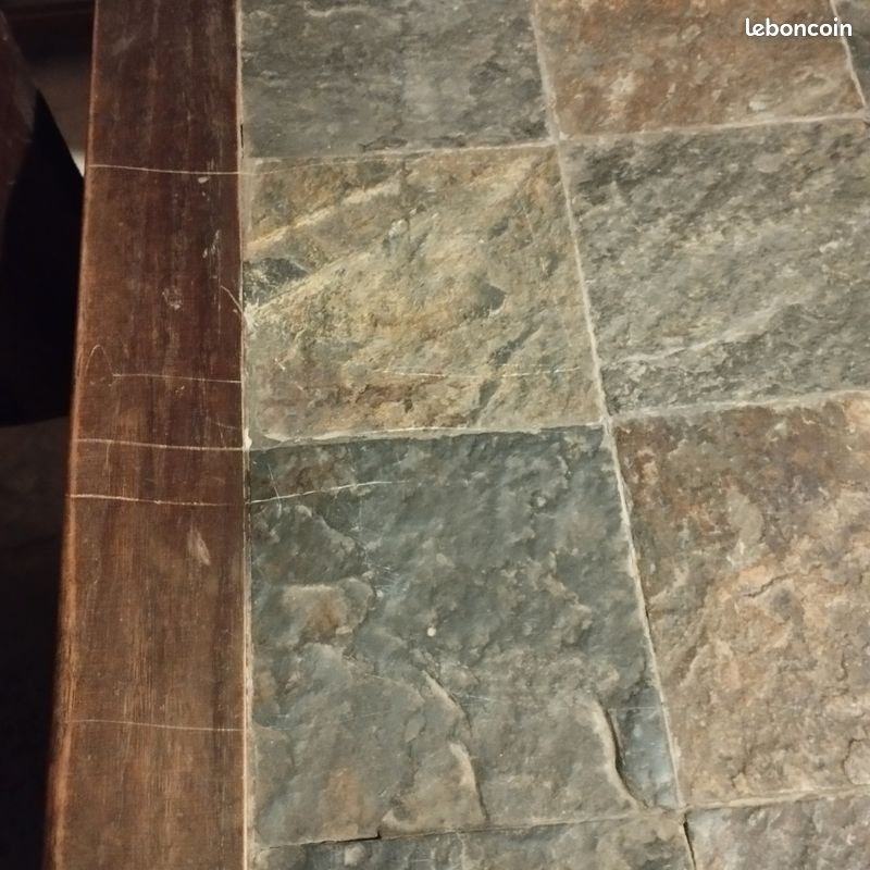 Table basse bois et carreaux (image 5)