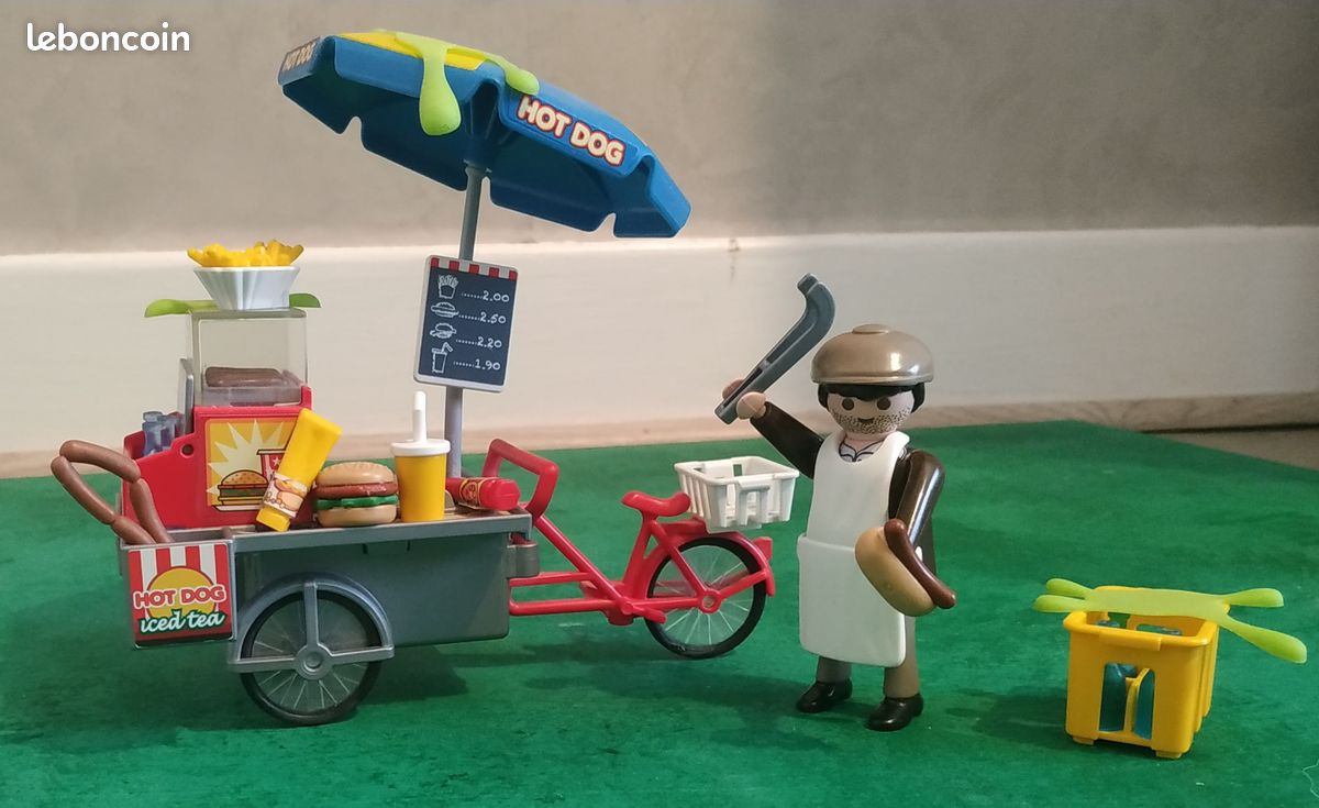 Playmobil 9222 Ghosbusters Slimer et vendeur de hotdogs Jeux