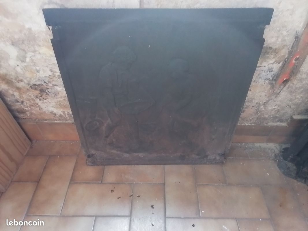Plaque de cheminée en fonte.Pour cheminée insert ou barbecue (image 7)