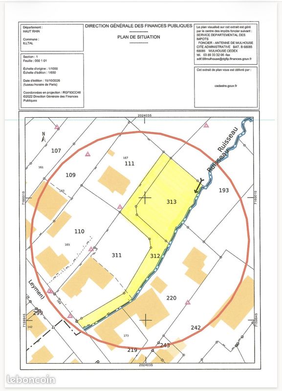 Terrain 1512 m² · à Illtal · 1 512 m² · 149 400 €