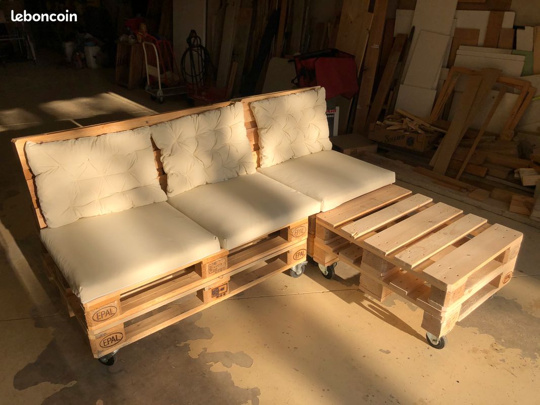 Salon d'extérieur fait-mains à partir de palettes EPAL (image 2)