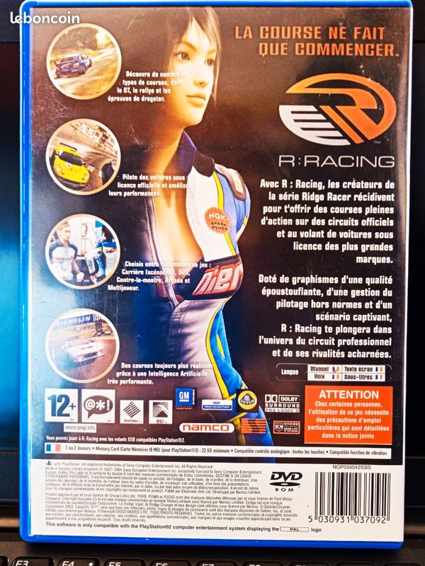 Jeu PS2 : R Racing (image 3)