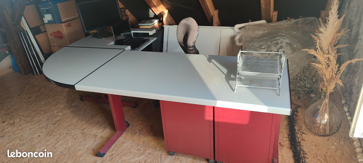 Bureau + 2 caissons (image 2)