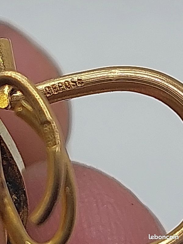 Coulant De Sautoir Ancien En Or - Style Art Nouveau Vers 1900 - Accessoire Bijou Vintage - Occasion
