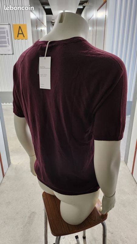 👕 Pull Bershka - Bordeaux, Manches Courtes, Taille XL (image 4)