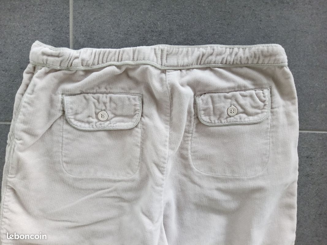 Pantalon velours ras fille PETIT BATEAU en 12 ans (image 3)