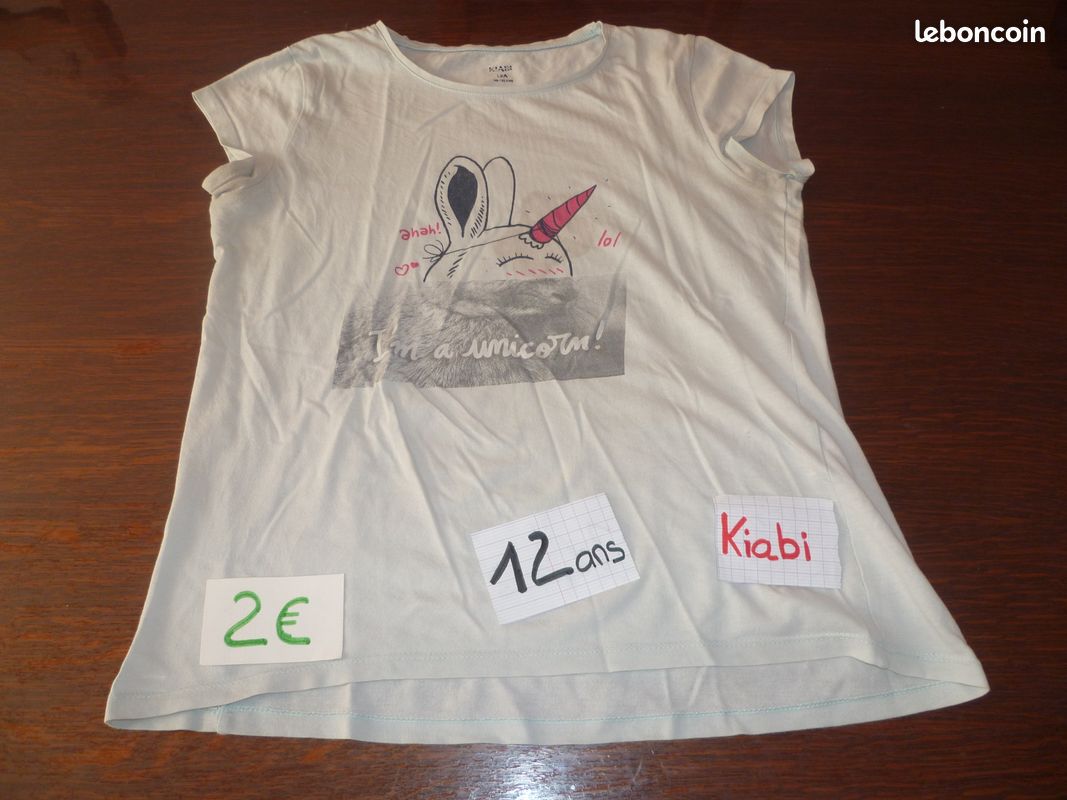 Lot n°316: tee-shirt fille 12 ans (image 1)