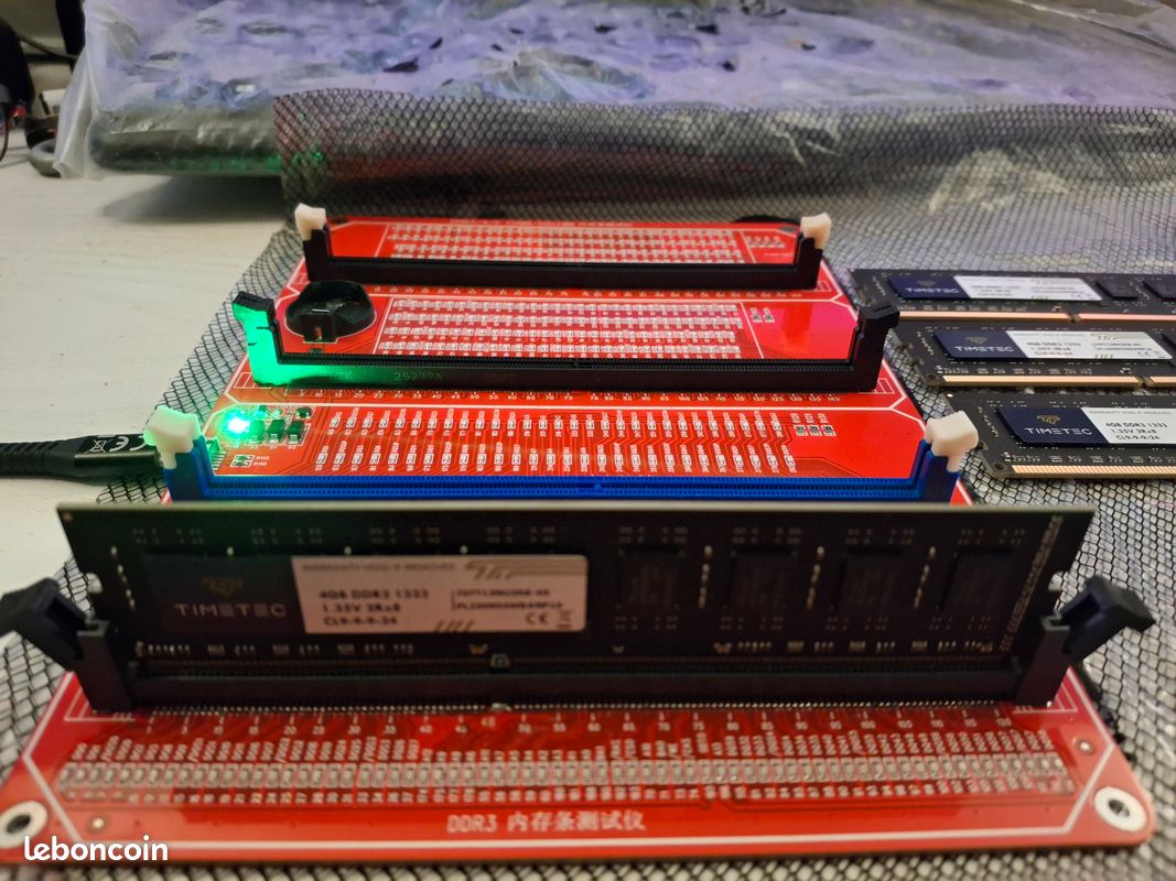Timetec, 4 barrettes (UDIMM) RAM DDR3 - 16 Go (4x 4 Go), DDR3-1333, CL9-9-9-24, 1.35, Non-ECC (image 5)