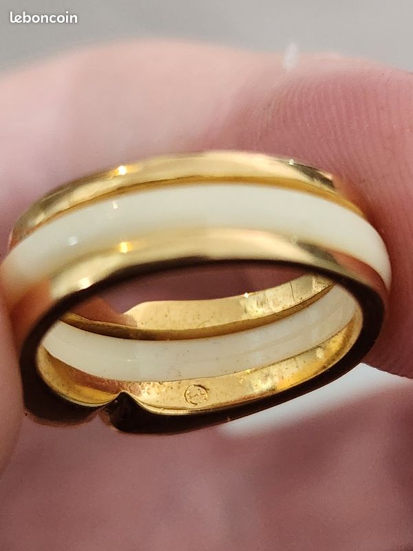 Bague Chevalière Ancienne Plaquée Or 18 Carats – Poids 19g, Taille 58, Occasion Portée
