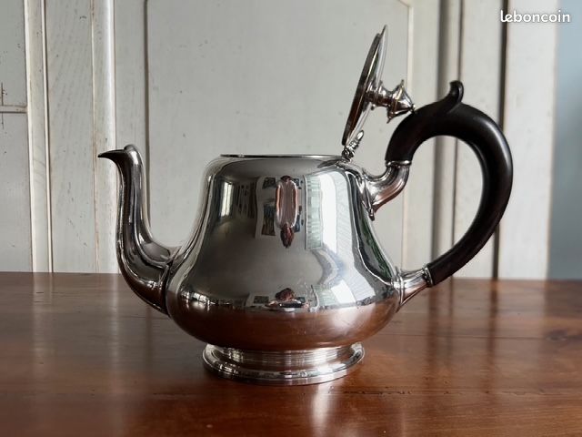Plat De Service Ancien CHRISTOFLE En Métal Argenté Monogrammé Avec Couvercle – Pièce Vintage à Restaurer
