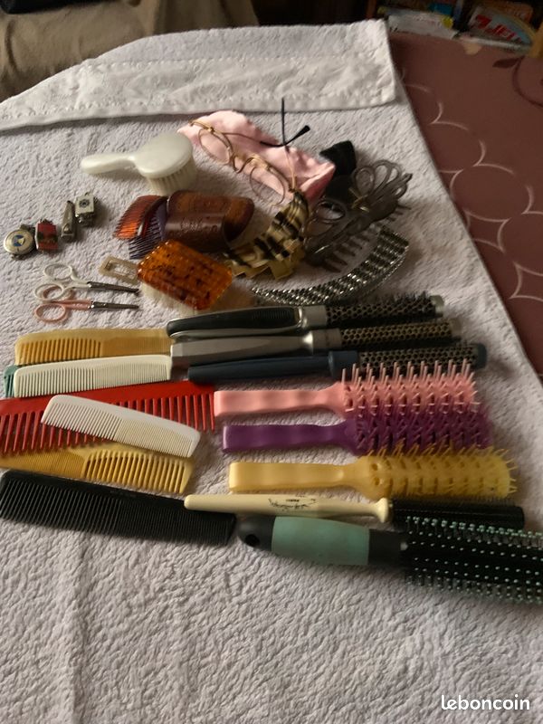 Lot De 3 Accessoires De Coiffure (pince + Barrette + élastique) - Couleur Argent - Neuf Avec étiquettes