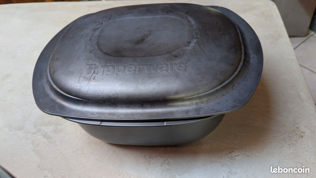 Couvercle Ultra Pro Tupperware - Noir - Adaptable 3,5L Et 2L - NEUF