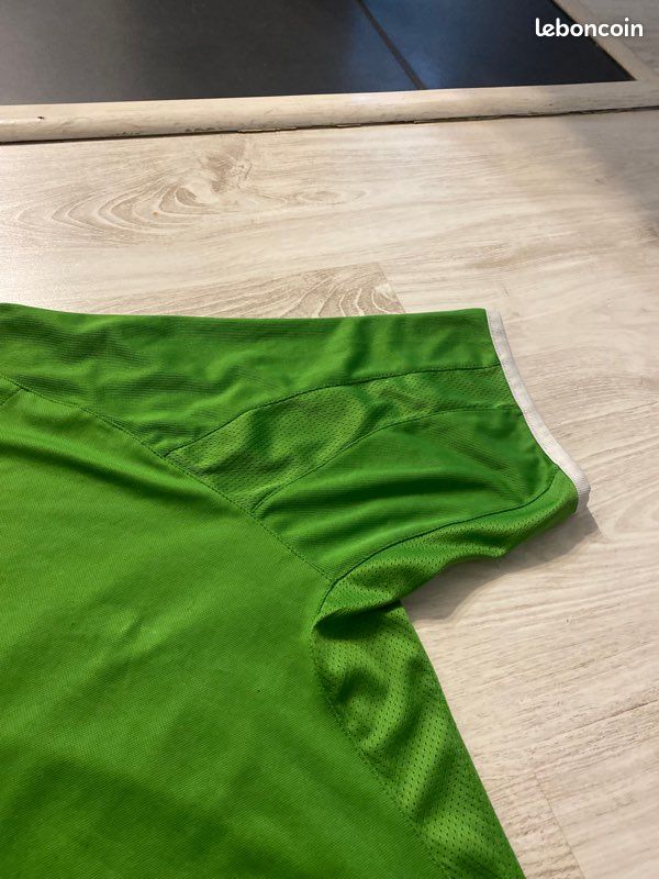Maillot De Foot Vintage Le Coq Sportif - Taille L Manches Longues - Vert N°13