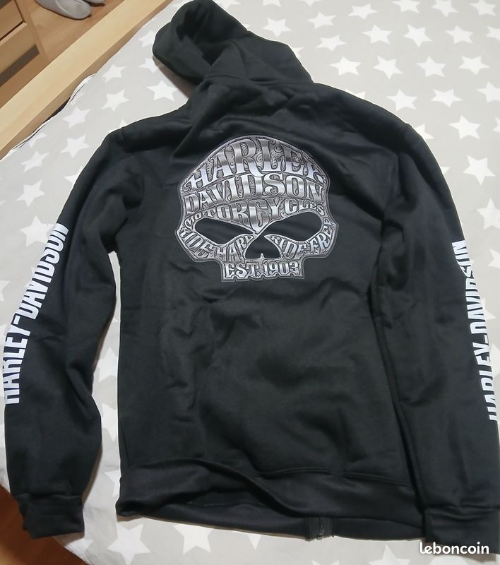 Veste à Capuche Harley-Davidson - Noire - Taille L - Occasion