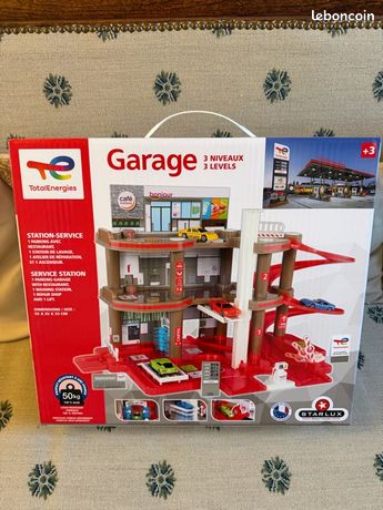 Jouet Maxi Garage avec Station-Service Complète 3 Niveaux