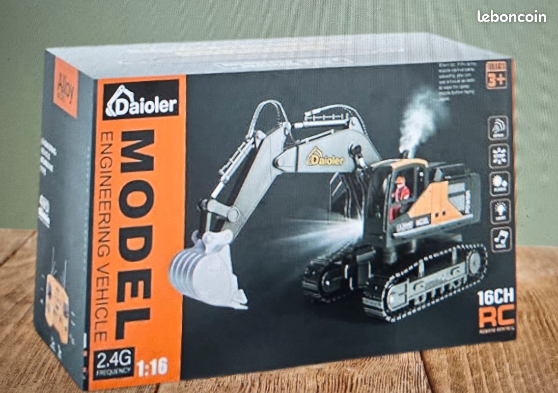 RC Pelleteuse - Véhicule De Chantier Pour Enfants De 3 à 12