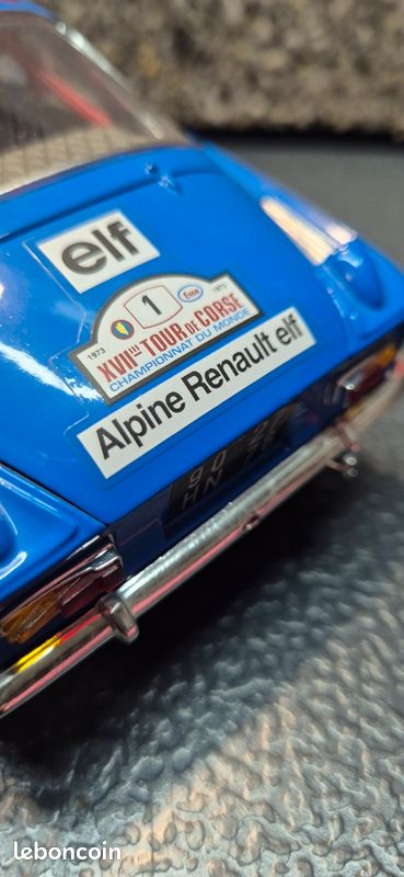 Burago Gold 3301 - 1/16 - Alpine A110 1600S - Vainqueur Tour De Corse 1973 - Modèle Rare - Boîte Altérée