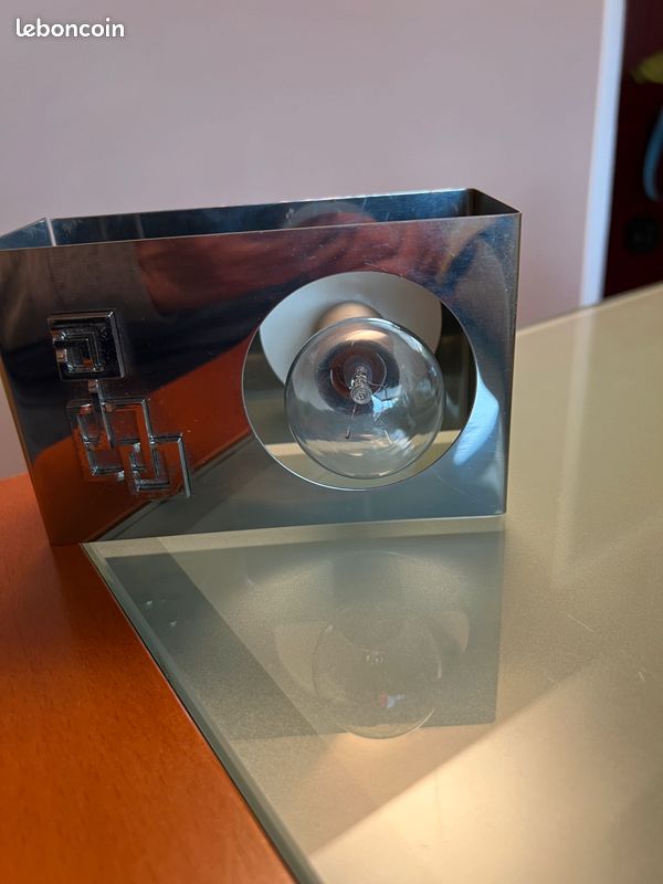 Petite applique vintage inox (image 1)