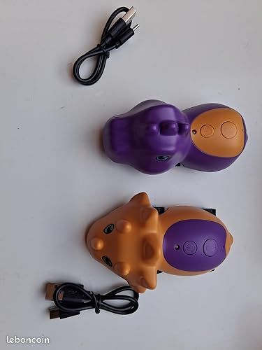 Talkie-walkie Dinosaure 2 Pièces – Design Enfant, Canal Unique, Bouton Simple, Son Clair, Durable, Dès 3-10 Ans, Pour Jeux D'extérieur