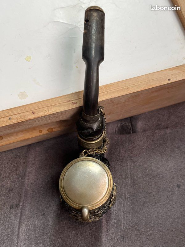 Ancienne pipe suisse BRIAR avec couvercle (image 9)