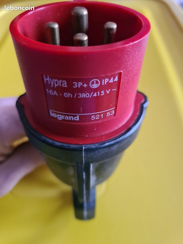 Fiche mobile coudée Hypra IP44 16A -380V~ à 415V~ - 3P+T (image 3)