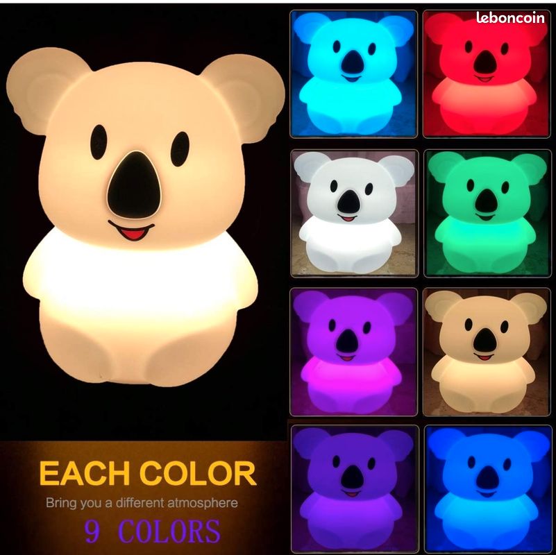 SUPERRUIDALONG Lampe 3D En Forme De Koala Avec Télécommande - Lampe à