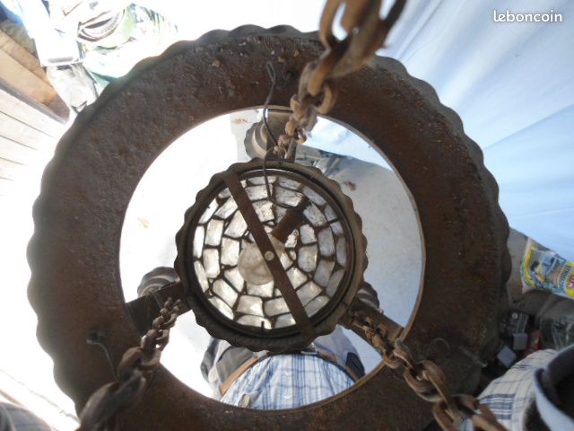 Ancien lustre en métal (image 8)