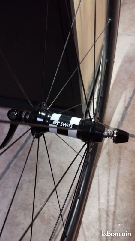 Paire de Roues vélo route Patin Carbonne boyau (image 2)