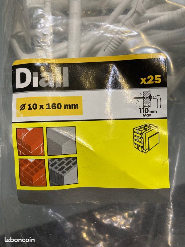 Chevilles pour isolant 10 x 160 mm (image 1)